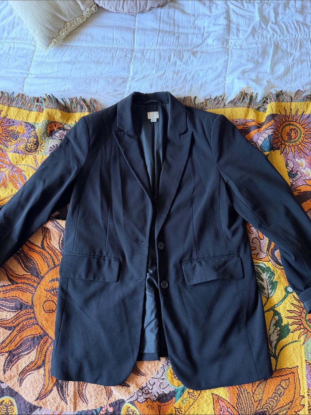 Women’s Black Blazer - Classic Two-Button Suit Jacket